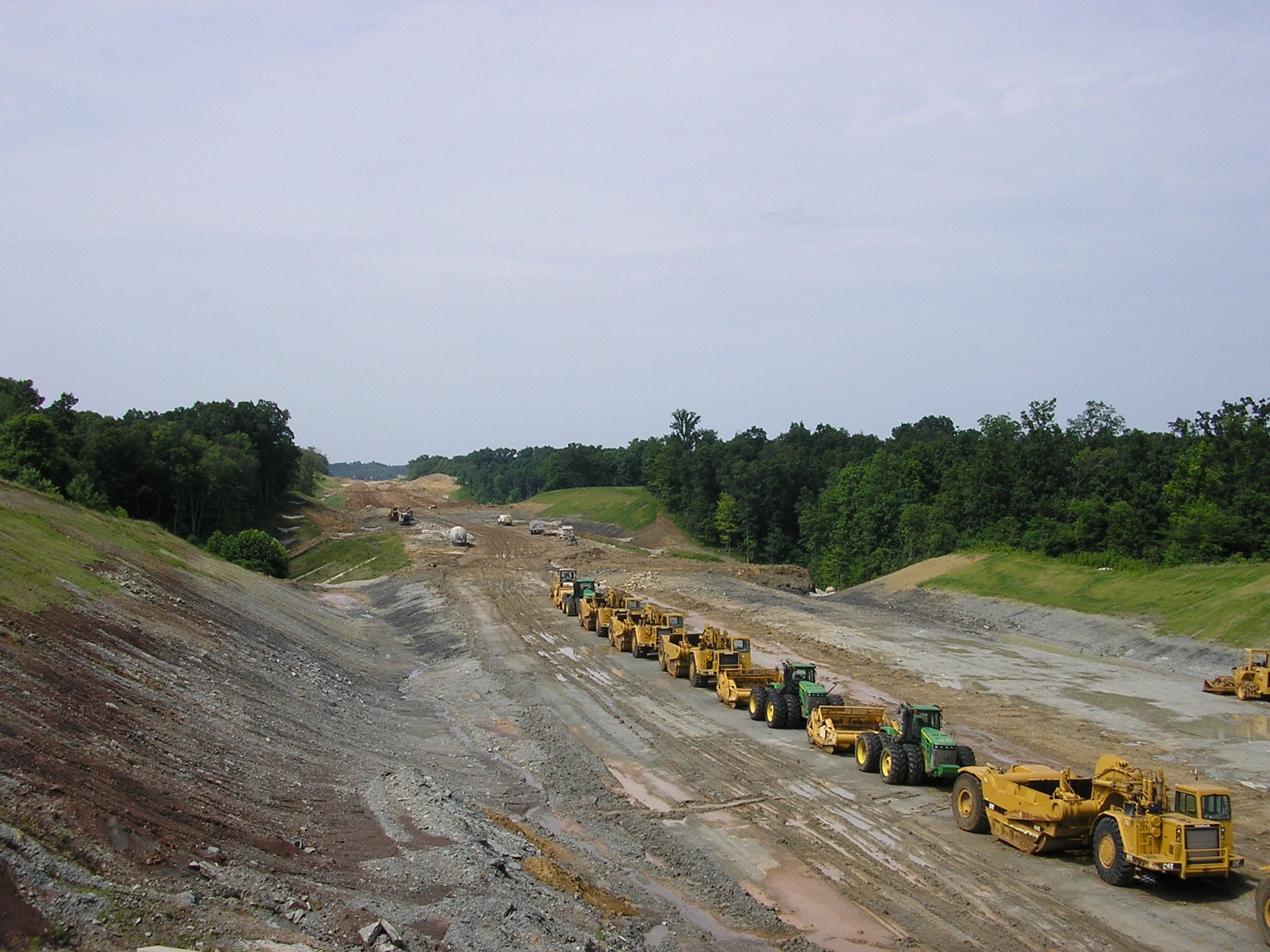 Construction of the I-69 in Indiana