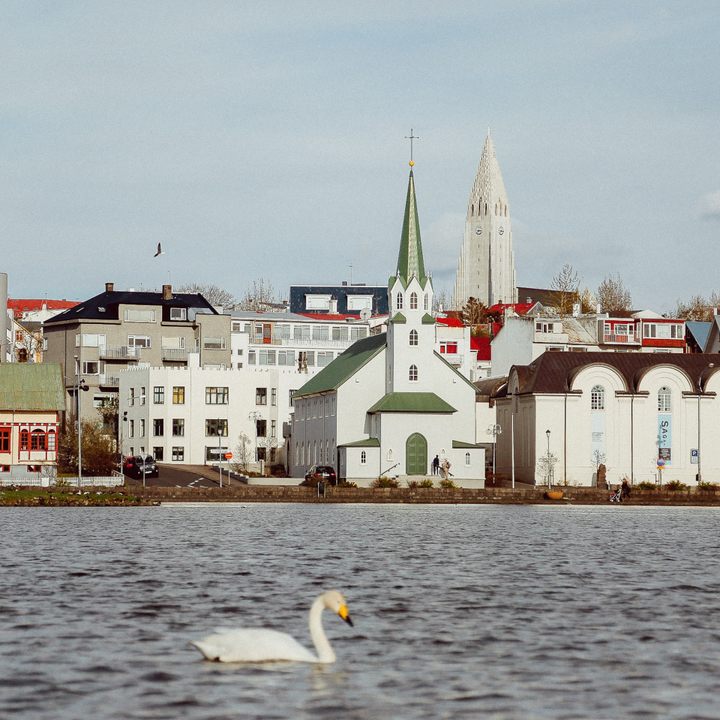 Reykjavik from the water.