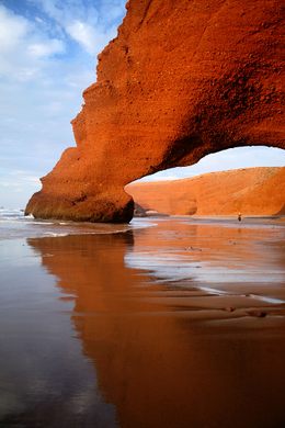Pretty Red Arches Classic Fridge Magnet Legzira Beach Morocco Fun Gift #16207 