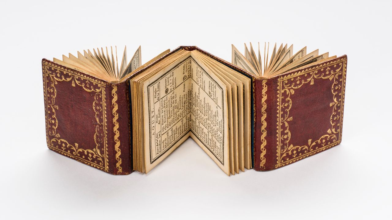 This almanac was produced in Paris in the mid-1780s.