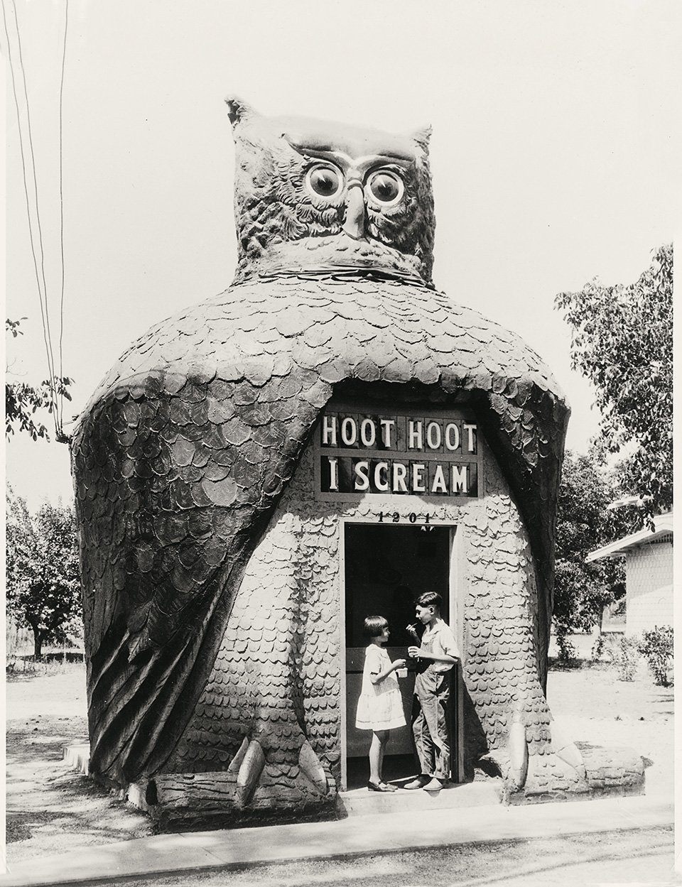 This ice cream stand was one of many unusual local businesses built by film-industry hands.