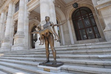 The statue was unveiled in 2012. 