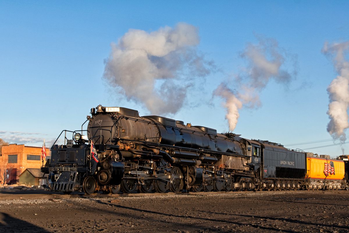 It was a lot of work to get this leviathan in running shape. That's a million pounds of locomotive right there.