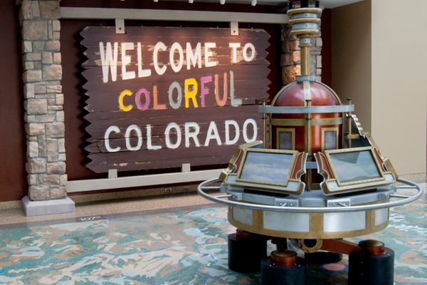 A time machine takes visitors through Colorado.