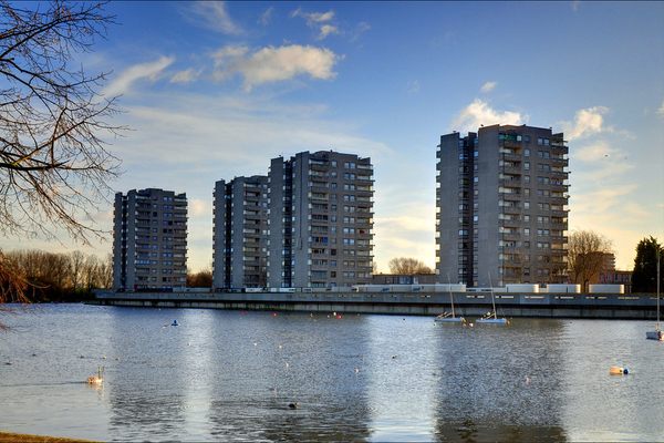 Southmere lake was chosen by director Stanley Kubrick due to its brutalist architecture