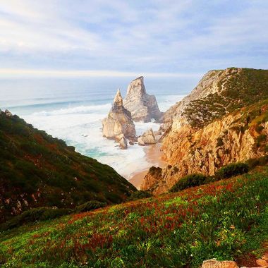 View from the top of the cliff.