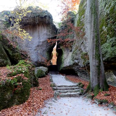 The distinctive topography of the area was used as inspiration for the rock gardens
