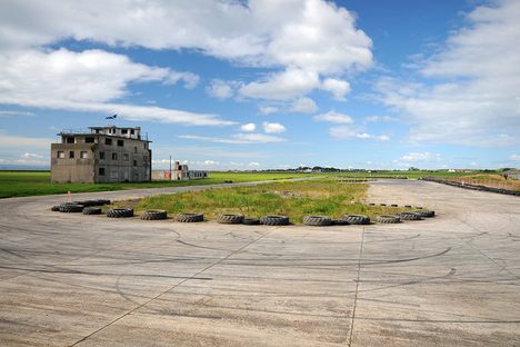 The interior of this control tower was a mimic of an aircraft carrier ops room.