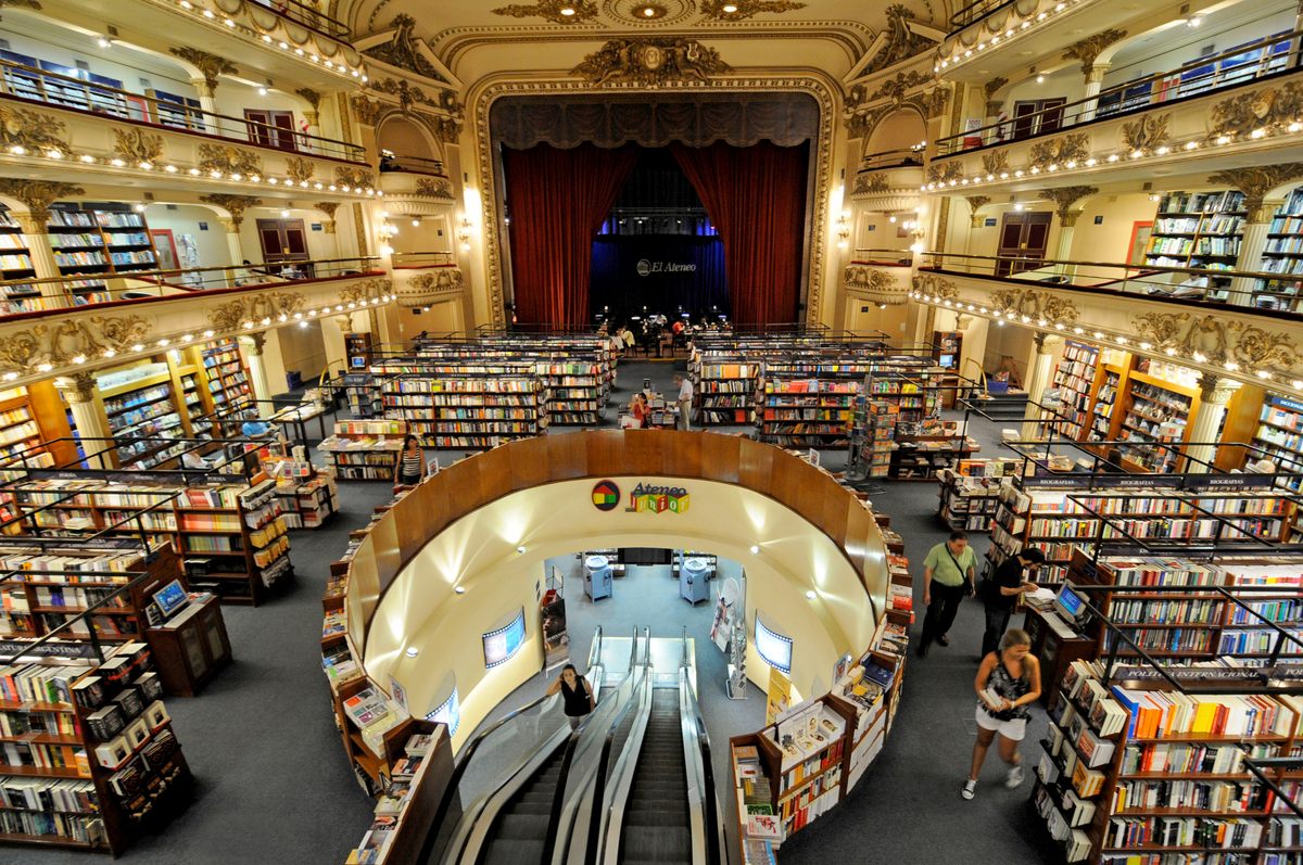 A theater is transformed in Buenos Aires, a token "book city."