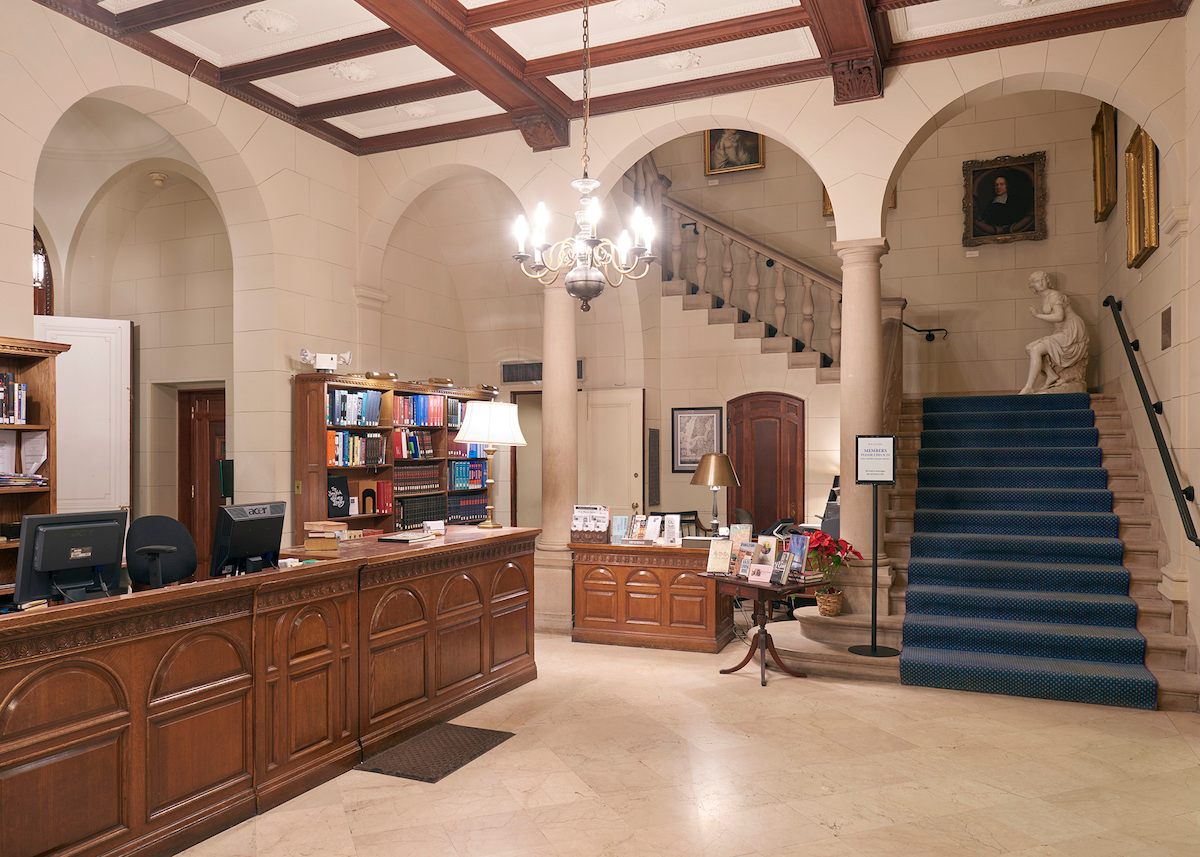 The Reference Desk at the library.