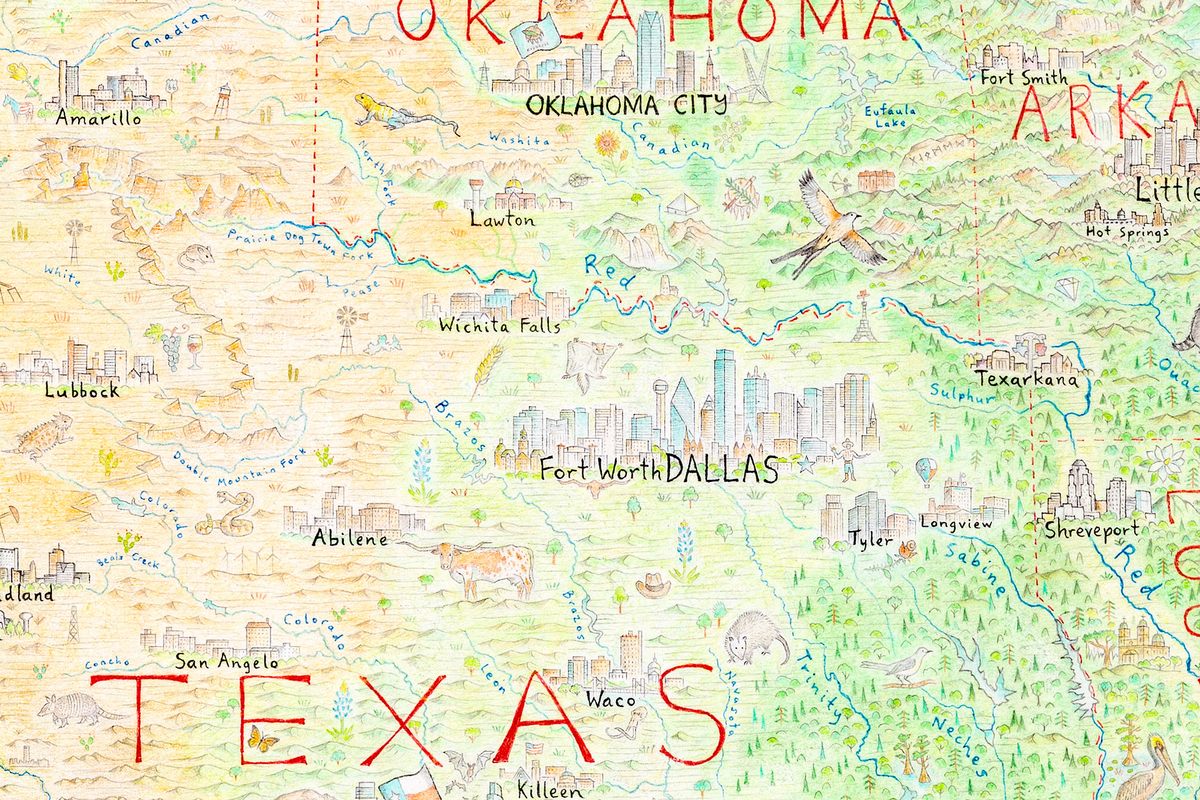 Any map drawing of Dallas has to include Forth Worth, Thomas found.