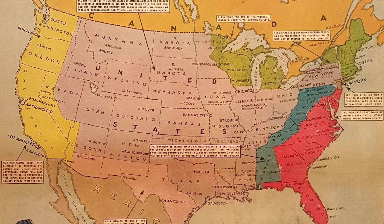 The plains states might have been just about the only thing left to the United States.