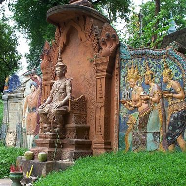 Shrine outside Wat Phnom.