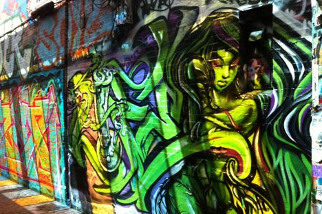 Graffiti on Modica Way.