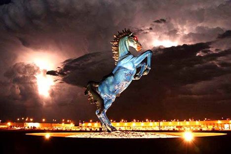 Blue Mustang