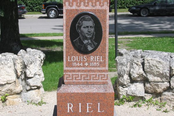 The grave of Louis Riel, leader of the Métis peoples of Canada