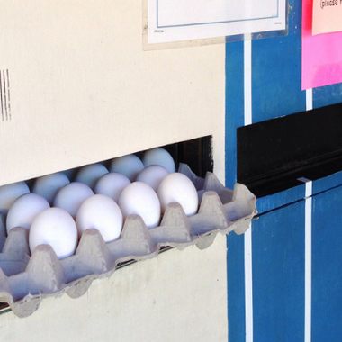 Vending machine at Glaum Egg Ranch