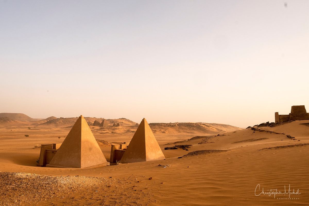 A few of pyramids look new because they have been reconstructed.