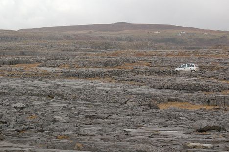 The vastness of the Burren landscape.
