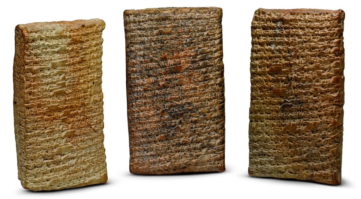 These tablets are inscribed with Enheduanna's <em>The Exaltation of Inanna</em>.