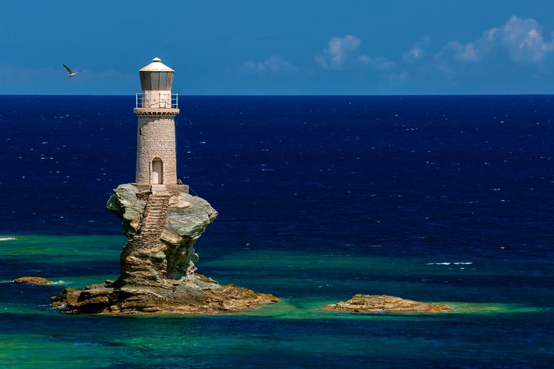 Tourlitis Lighthouse – Andros, Greece - Atlas Obscura