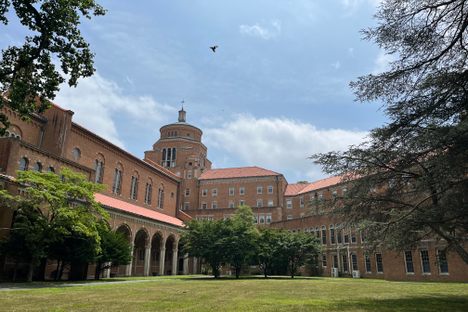 The rear of the main building of the Seminary. 