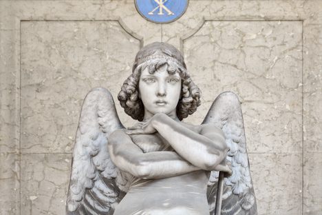 The Angel of the Resurrection by Giulio Monteverde.
