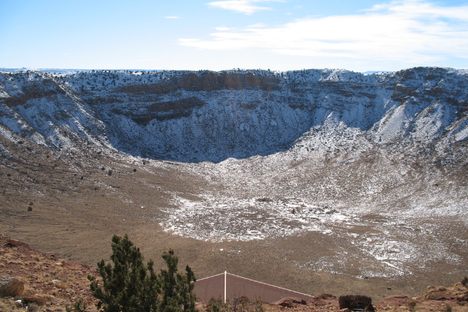 Crater with Snow New Years Day 2007
