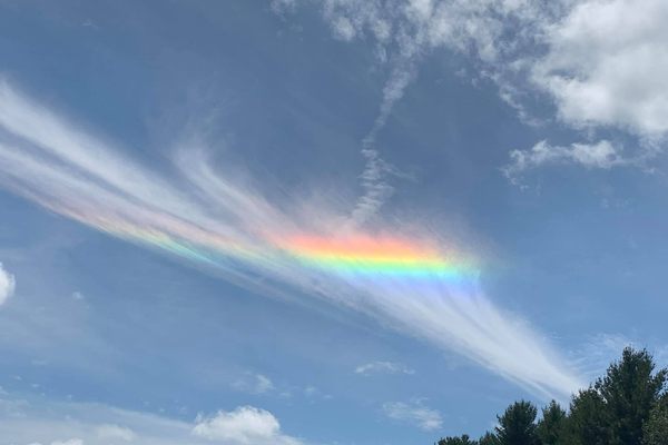 A bright "firebow" appeared over Pennsylvania in July 2021.