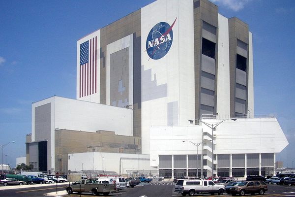 Exterior view of the Vehicle Assembly Building.
