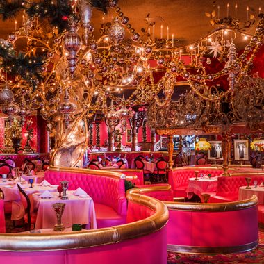Dining room at the Madonna Inn