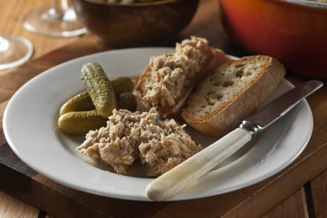 Pork rillettes.