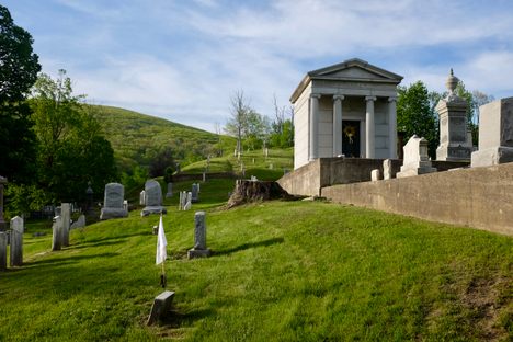 The Tinker mausoleum.
