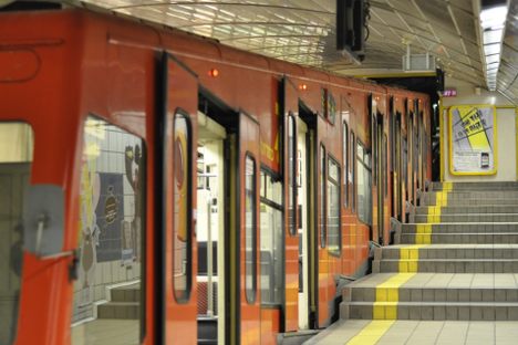 At the platform