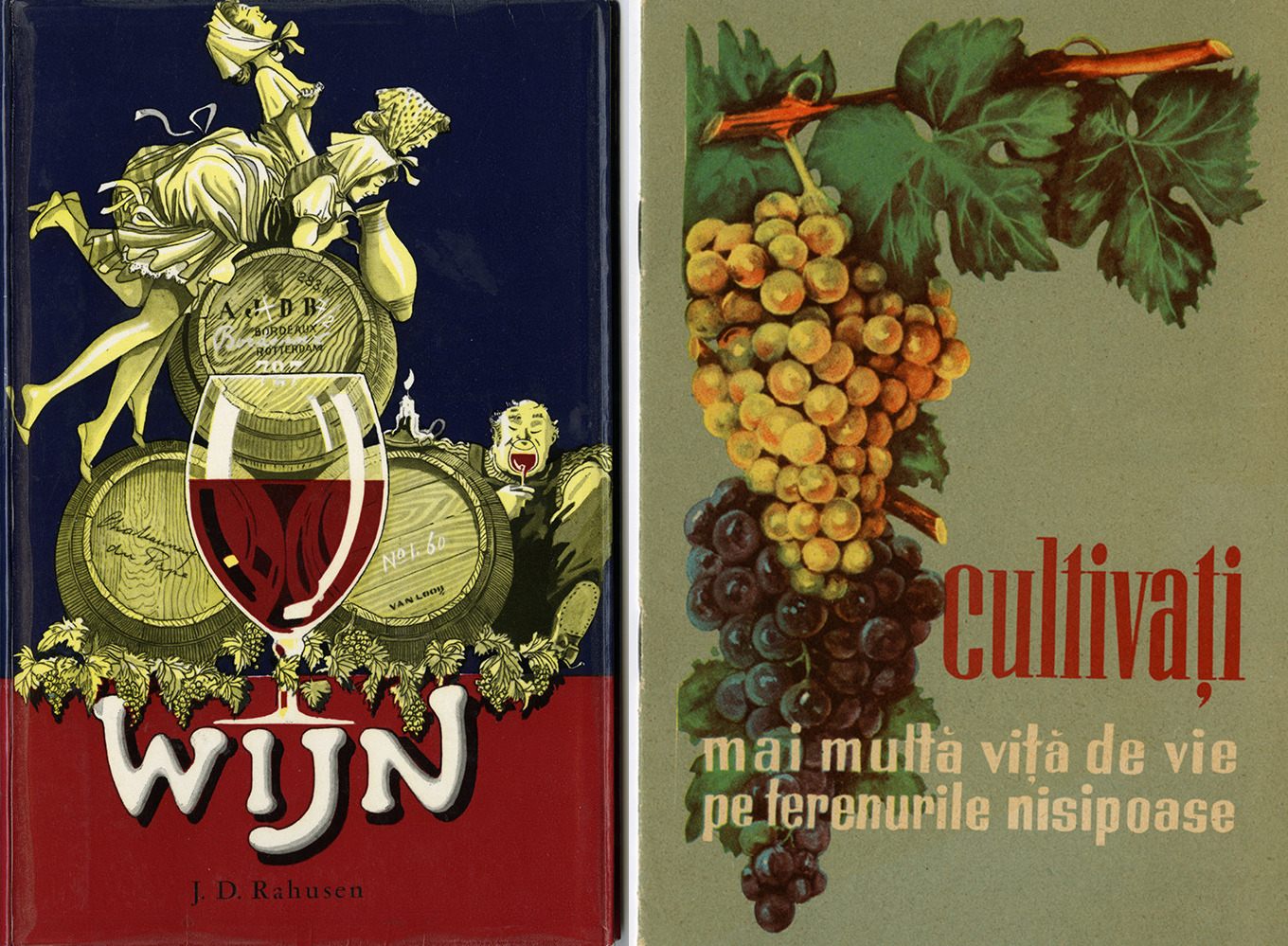 Two wine pamphlets from the collection.