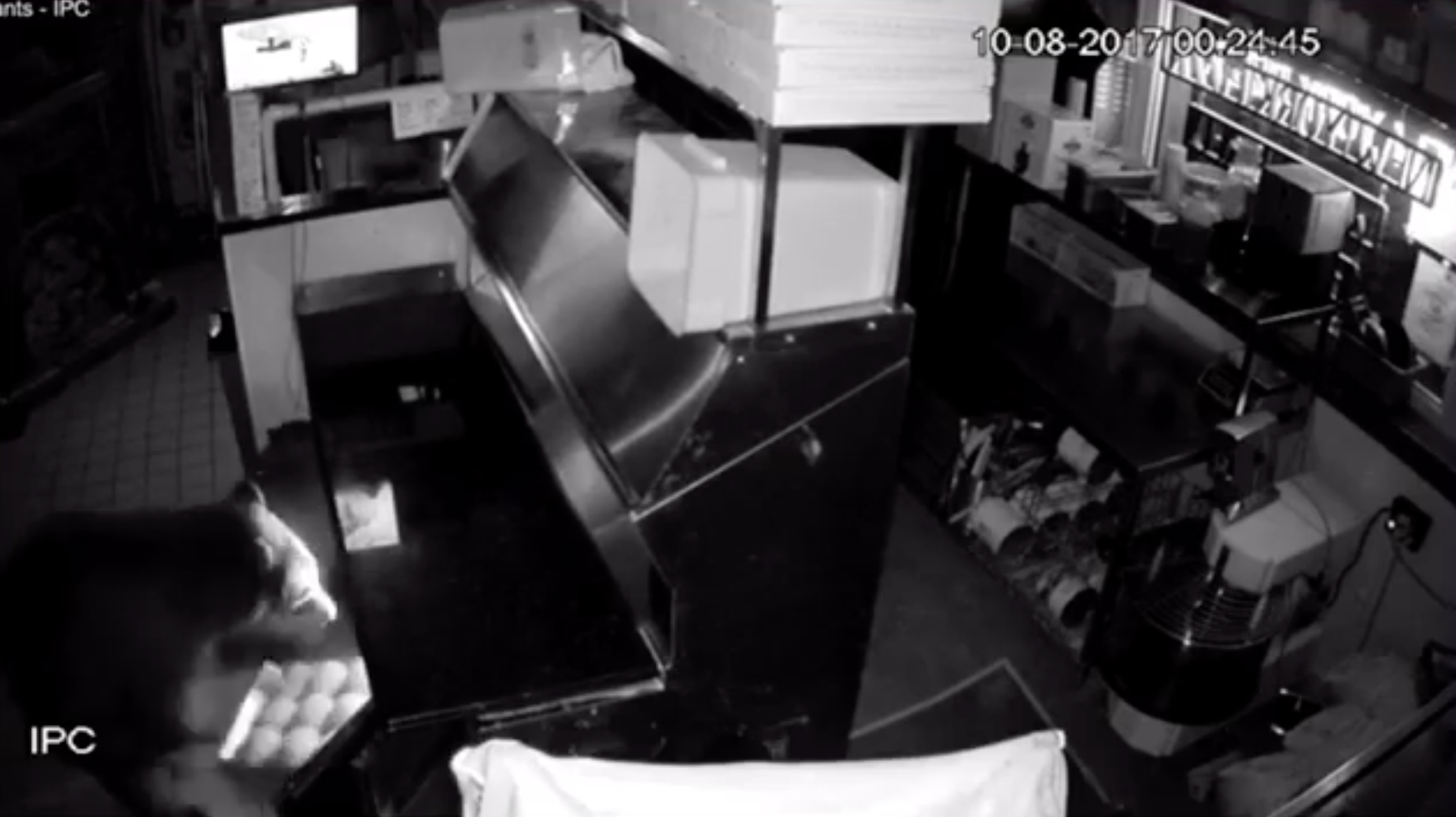 A cub pulls some dough balls out of the fridge.