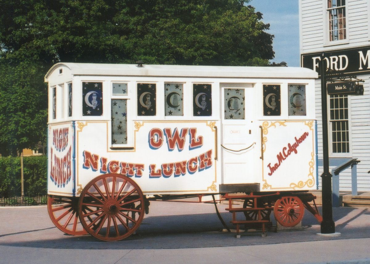 The Henry Ford Museum's Owl Night Lunch Wagon is the last known lunch wagon in existence.