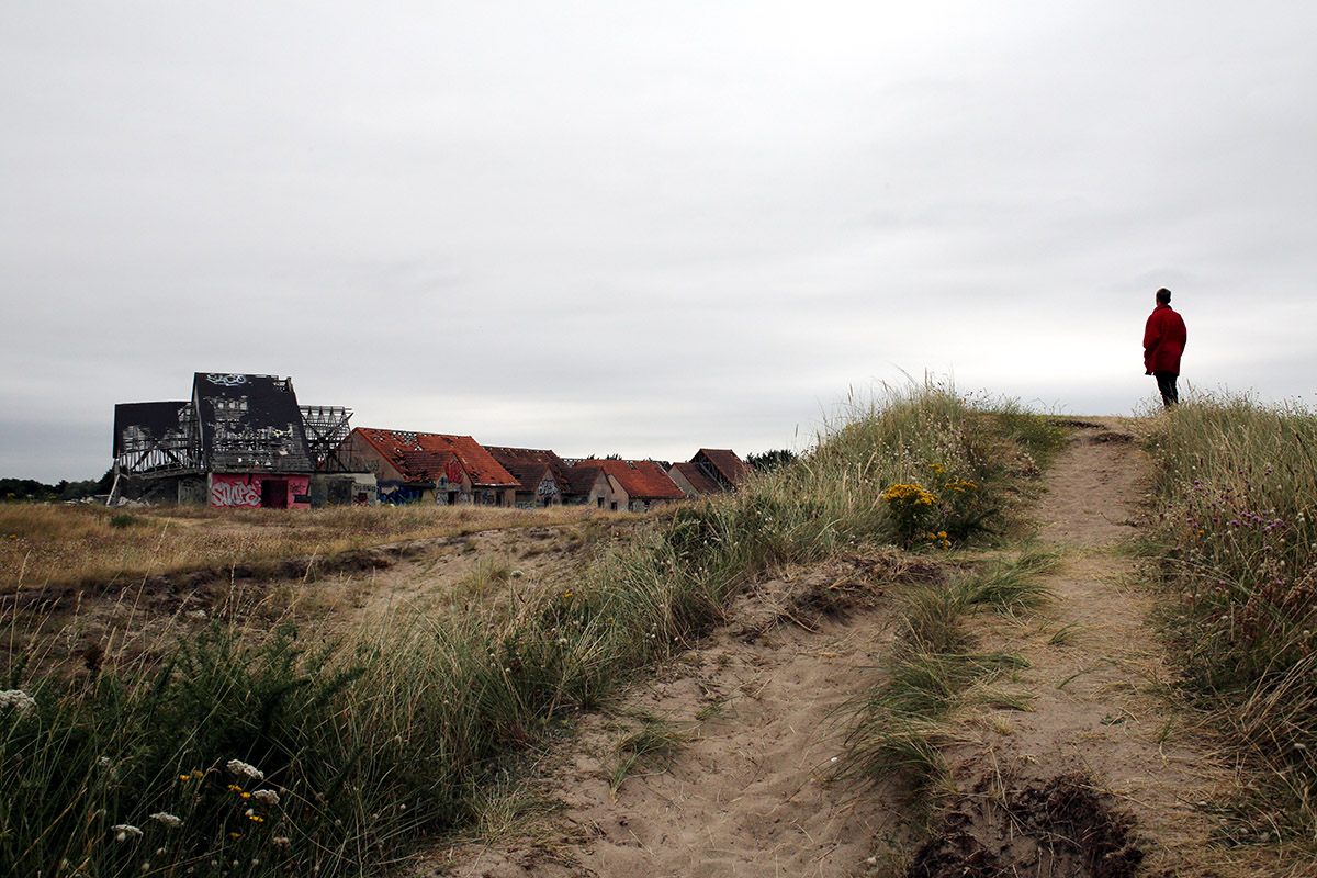 Surveying the ghost town.