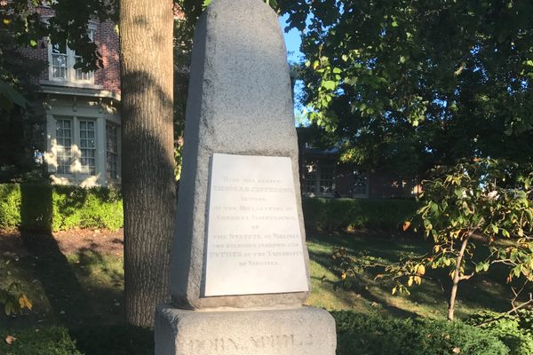 Tombstone of Thomas Jefferson at the University of Missouri.