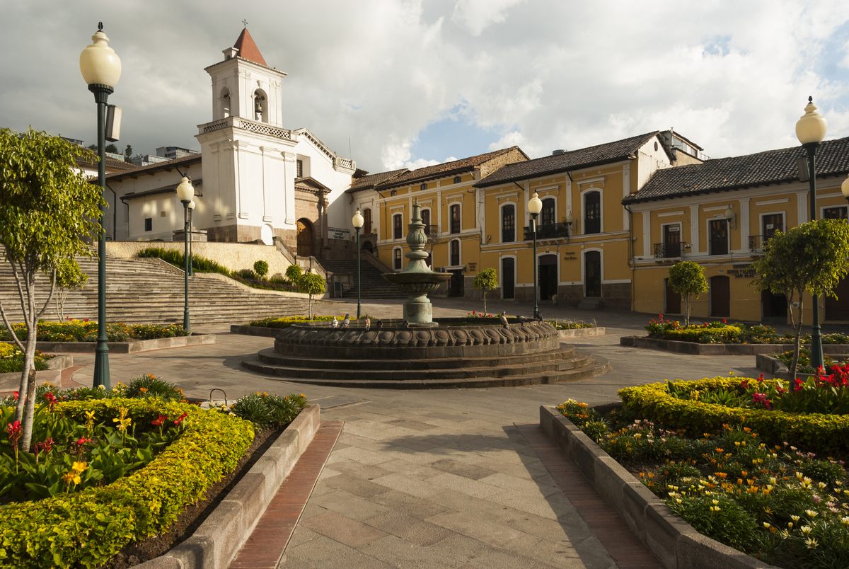 Manuela Sáenz was born out of wedlock in Quito, Ecuador, on December 27, 1797. The San Blas plaza and church (pictured) in Quito look much the same way they did when Sáenz was growing up in the city.
