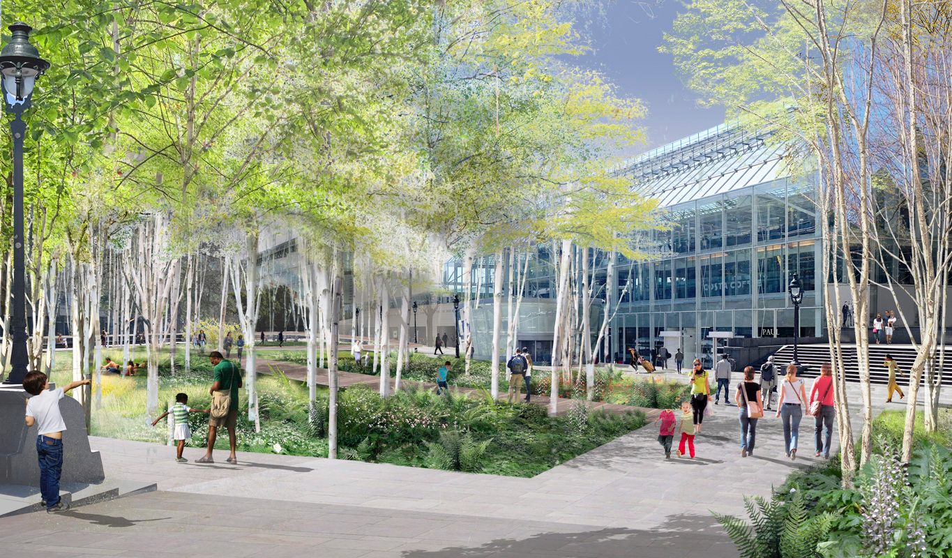 The proposed forecourt of the Gare de Lyon railway station.