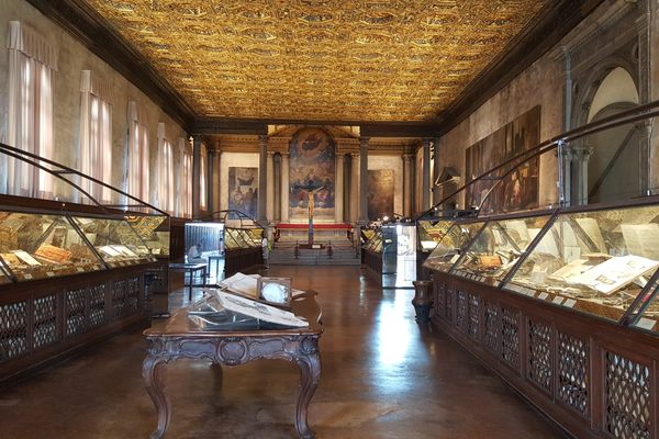 The gallery of medical exhibits. 