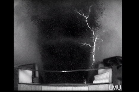 Watch a Mini Volcano Simulator Produce an Electrical Storm