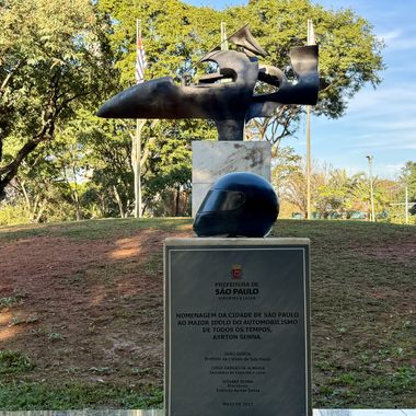 Senna monument at Praça Ayrton Senna do Brasil