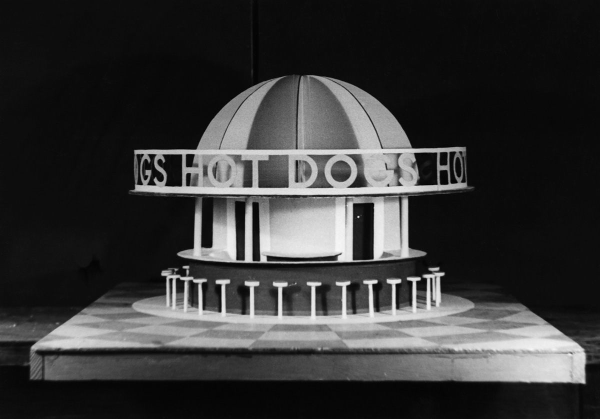 Hot Dog Stand for the New York World’s Fair, Unknown, c. 1939.