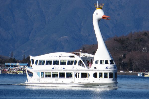 Swan Lake Ship in Lake Yamanaka