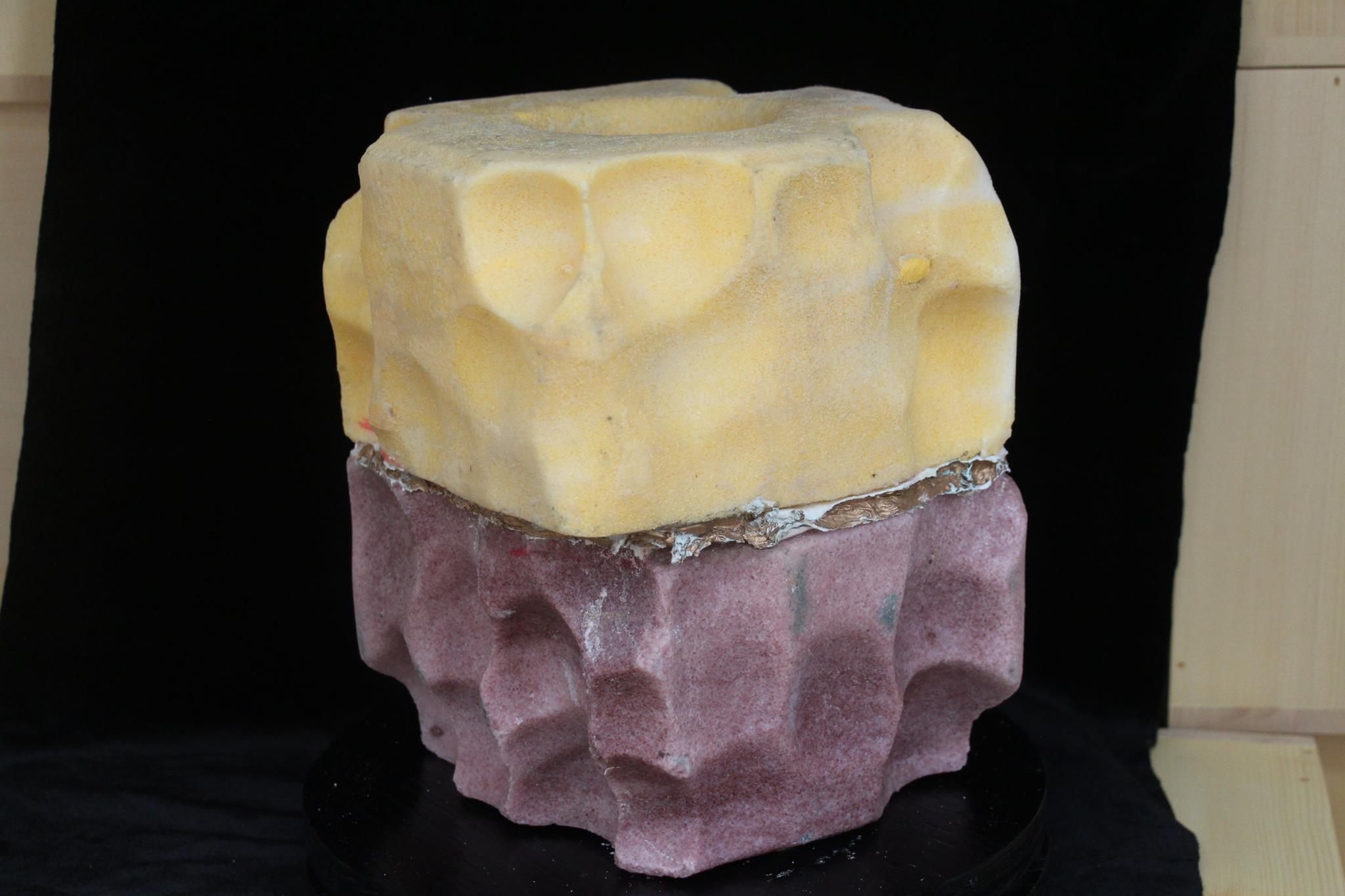 "Cooperation of Block Coordination," John Heriza, also won a prize last year. Unusual bock colors result from different proportions of minerals.
