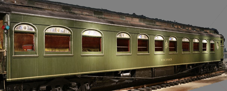 Digital rendering of the train car.