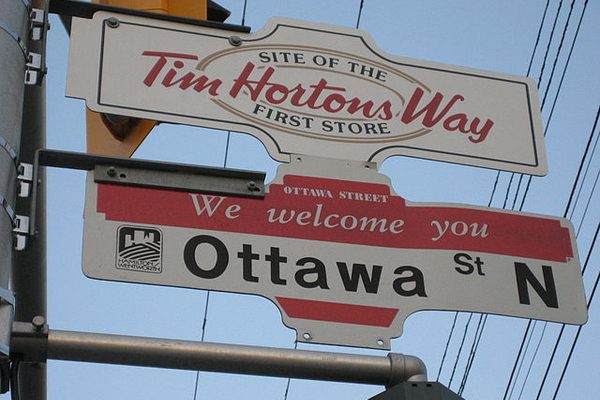 Ottawa Street North, street sign.