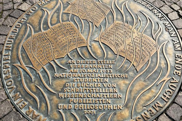 More than 25,000 books were burned on this site.